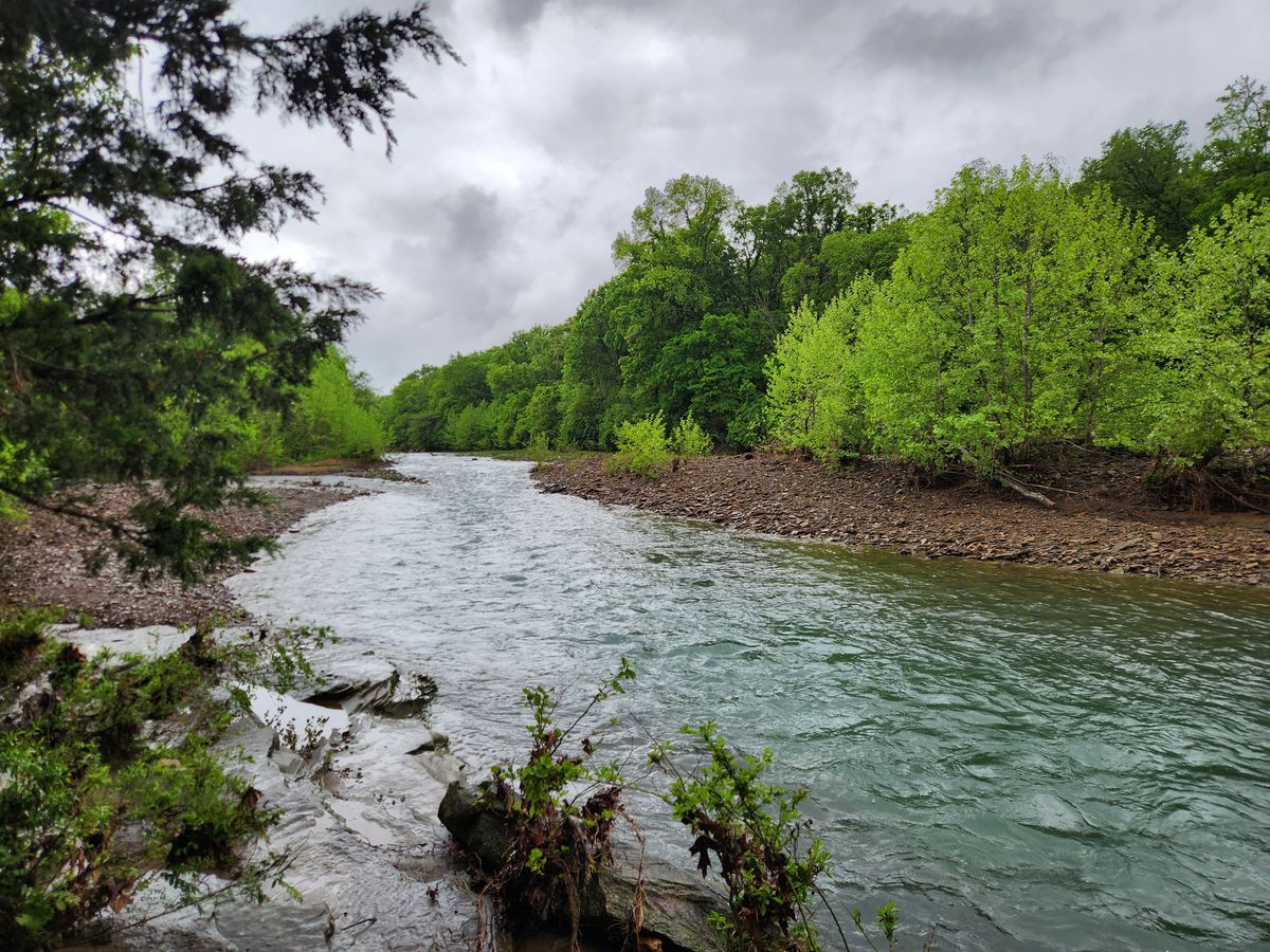 White River beside holes #10-16