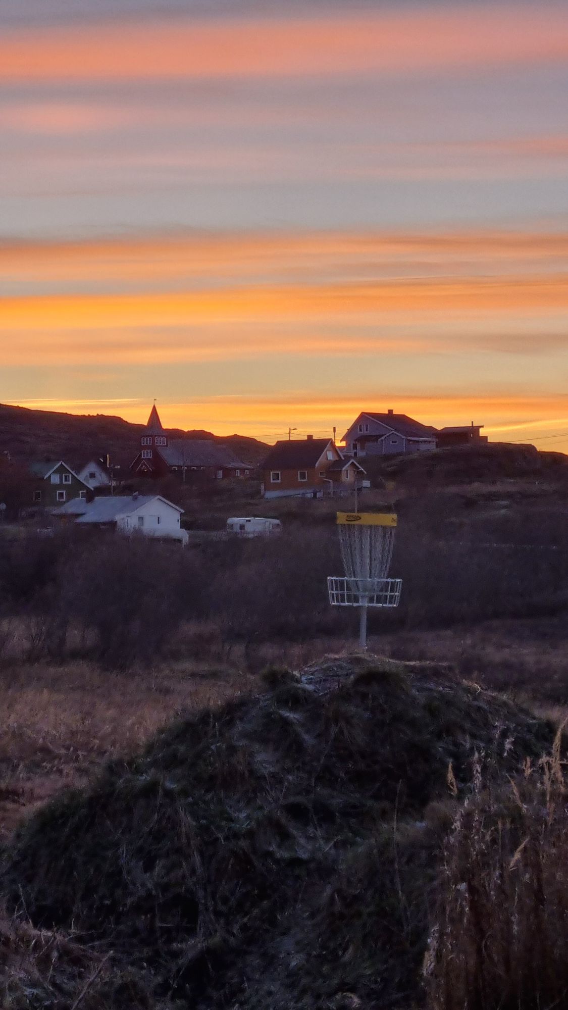 Hole 2 with Breivikbotn in background