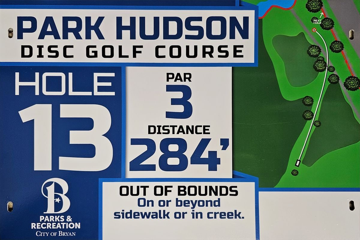 Hole 13 Sign