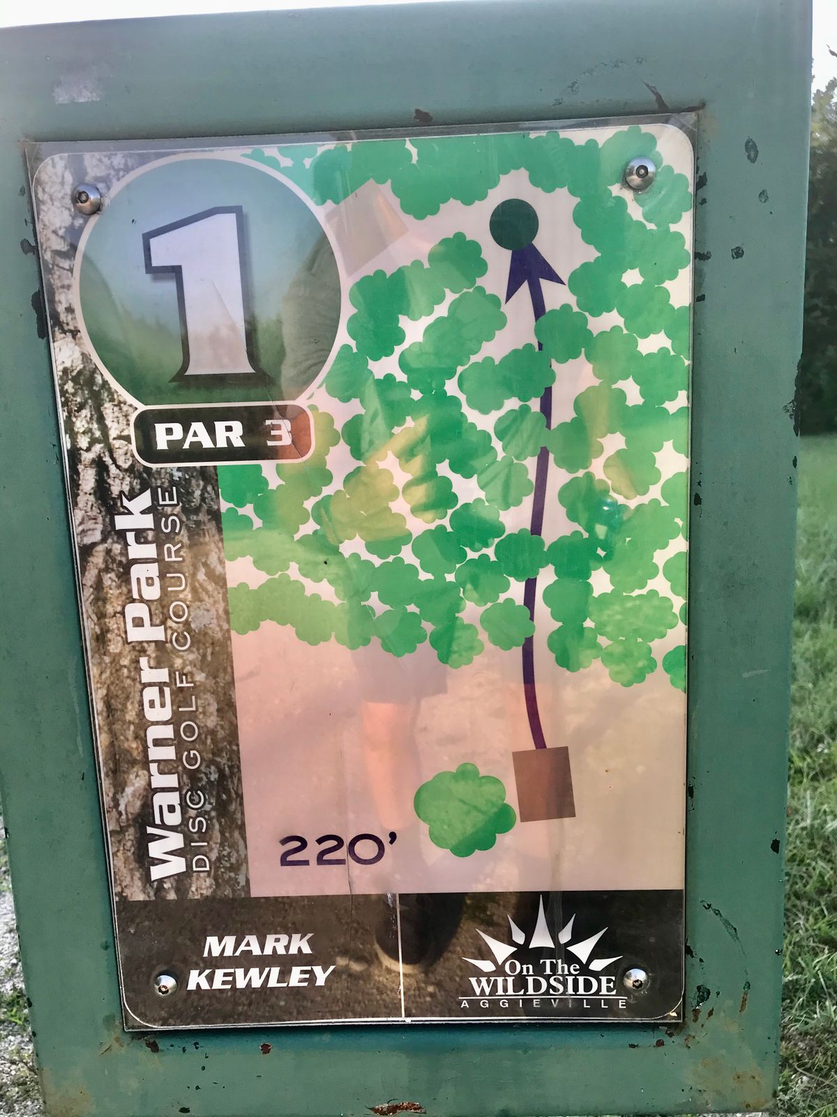 Hole 1 Tee Sign