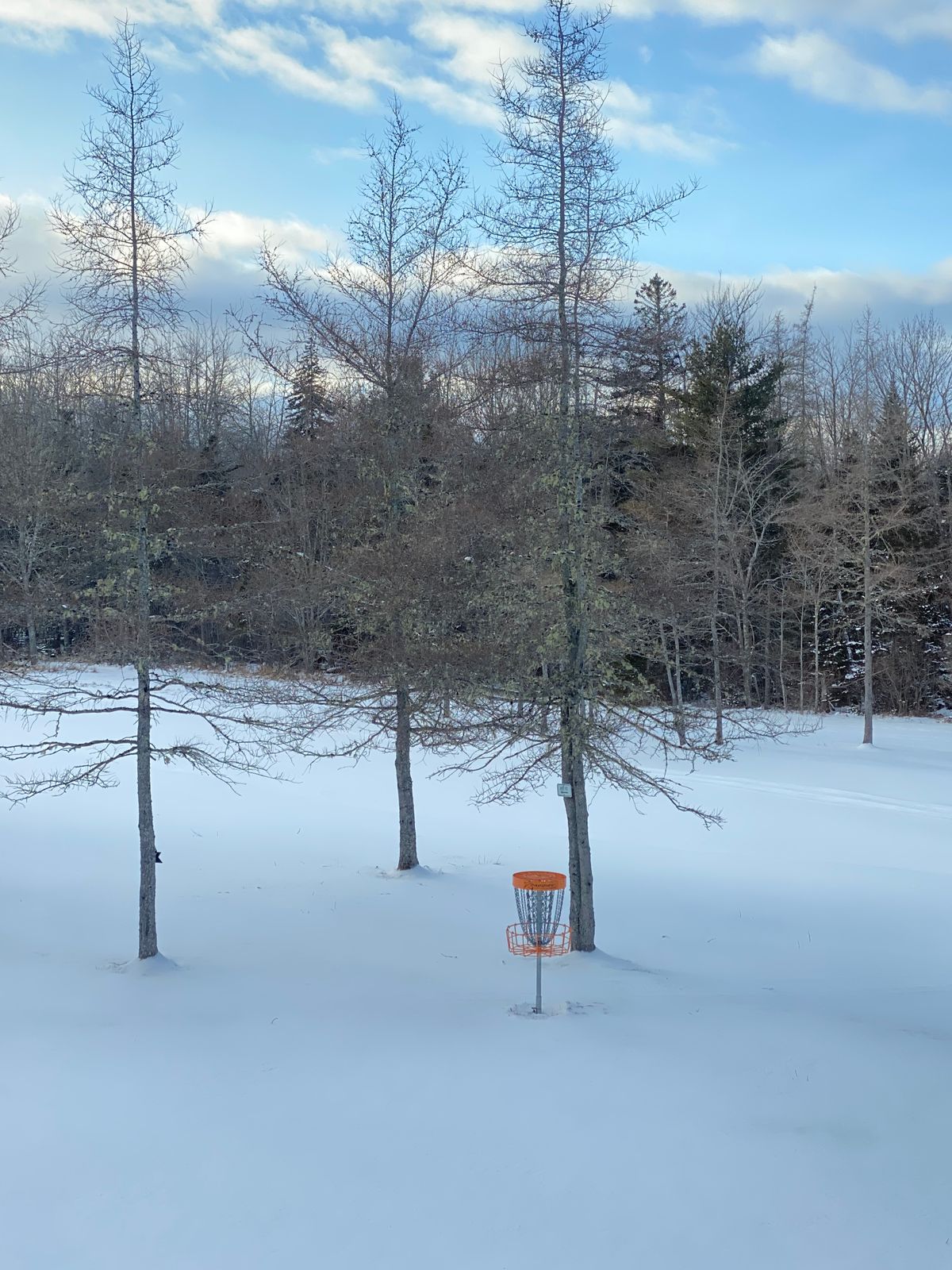 Untouched powder on Hole 2