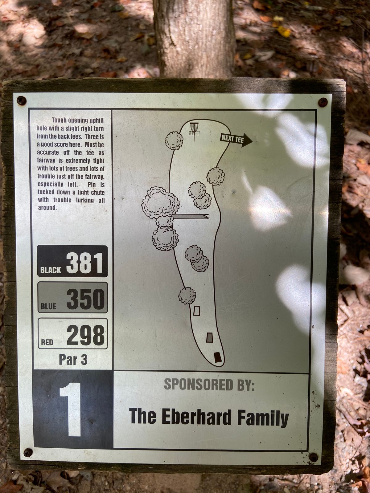 Hole 1 Map