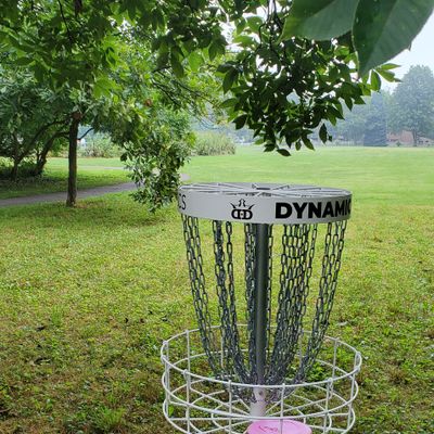 Hole 1 basket to tee