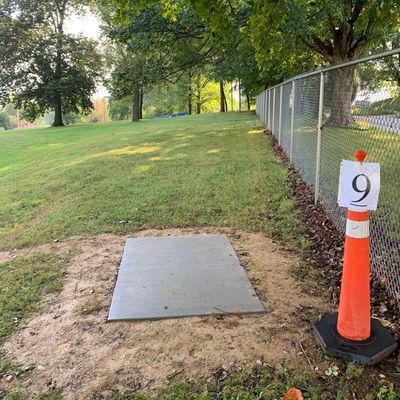 Hole 9 tee pad