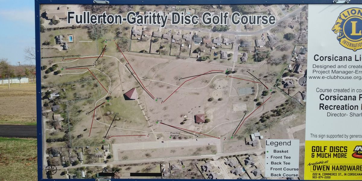 Billboard Drone shot of Course by 1st hole.
