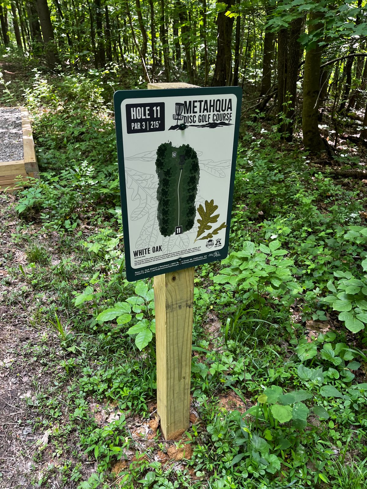 Hole 11 tee sign