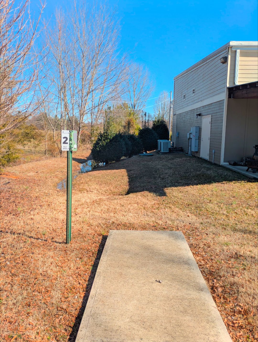 Is now a water carry as well, pond is small