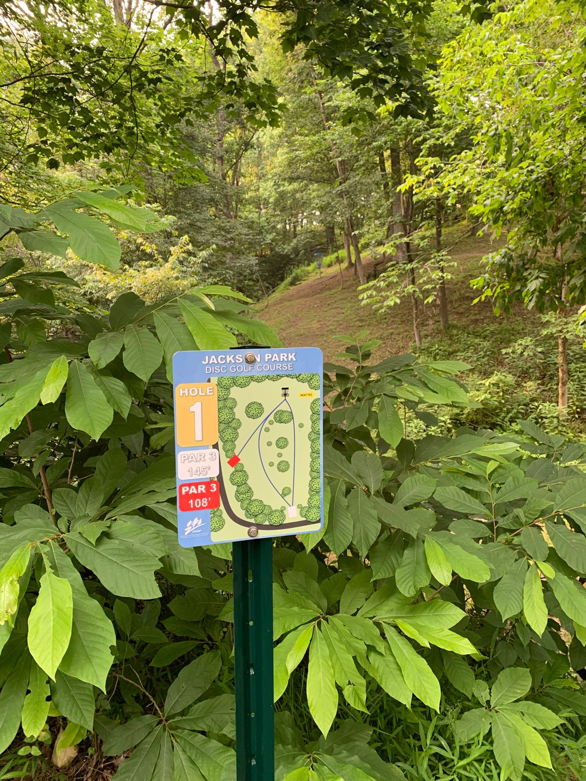Tee Sign Hole 1 Red Tee