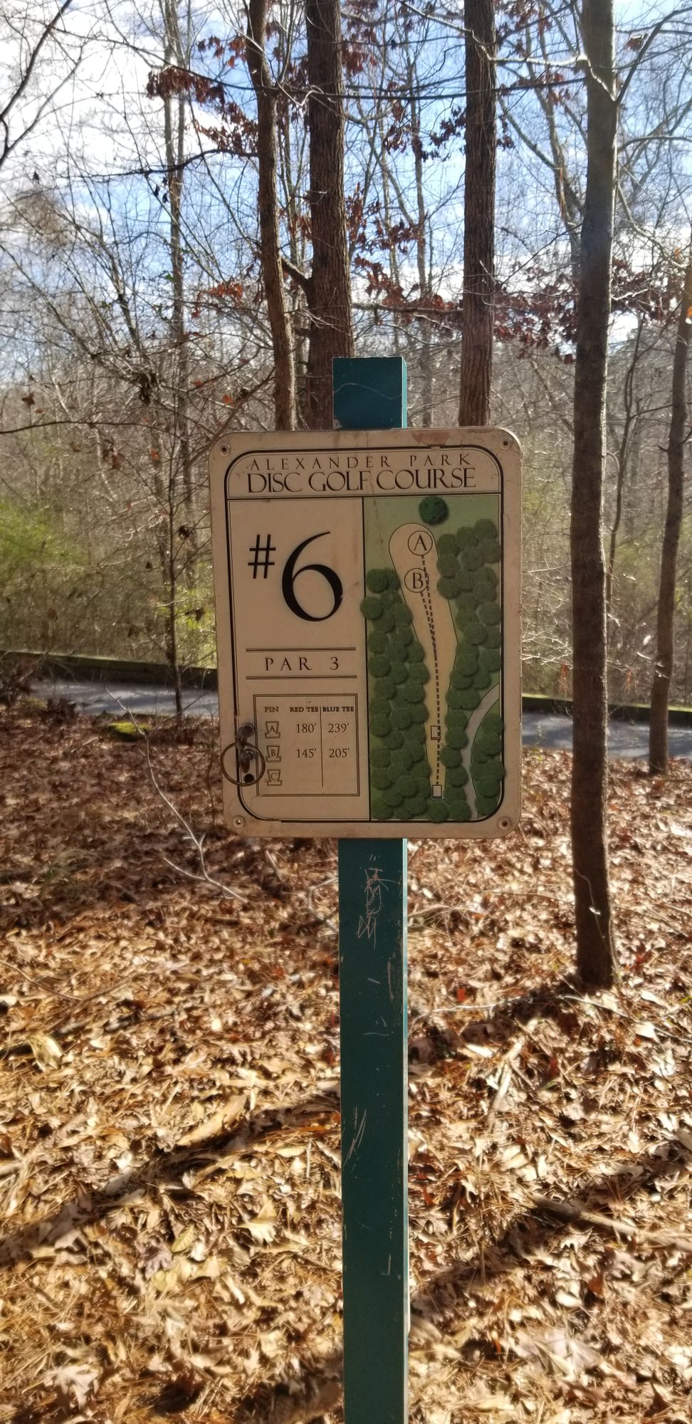 Hole 6 Sign