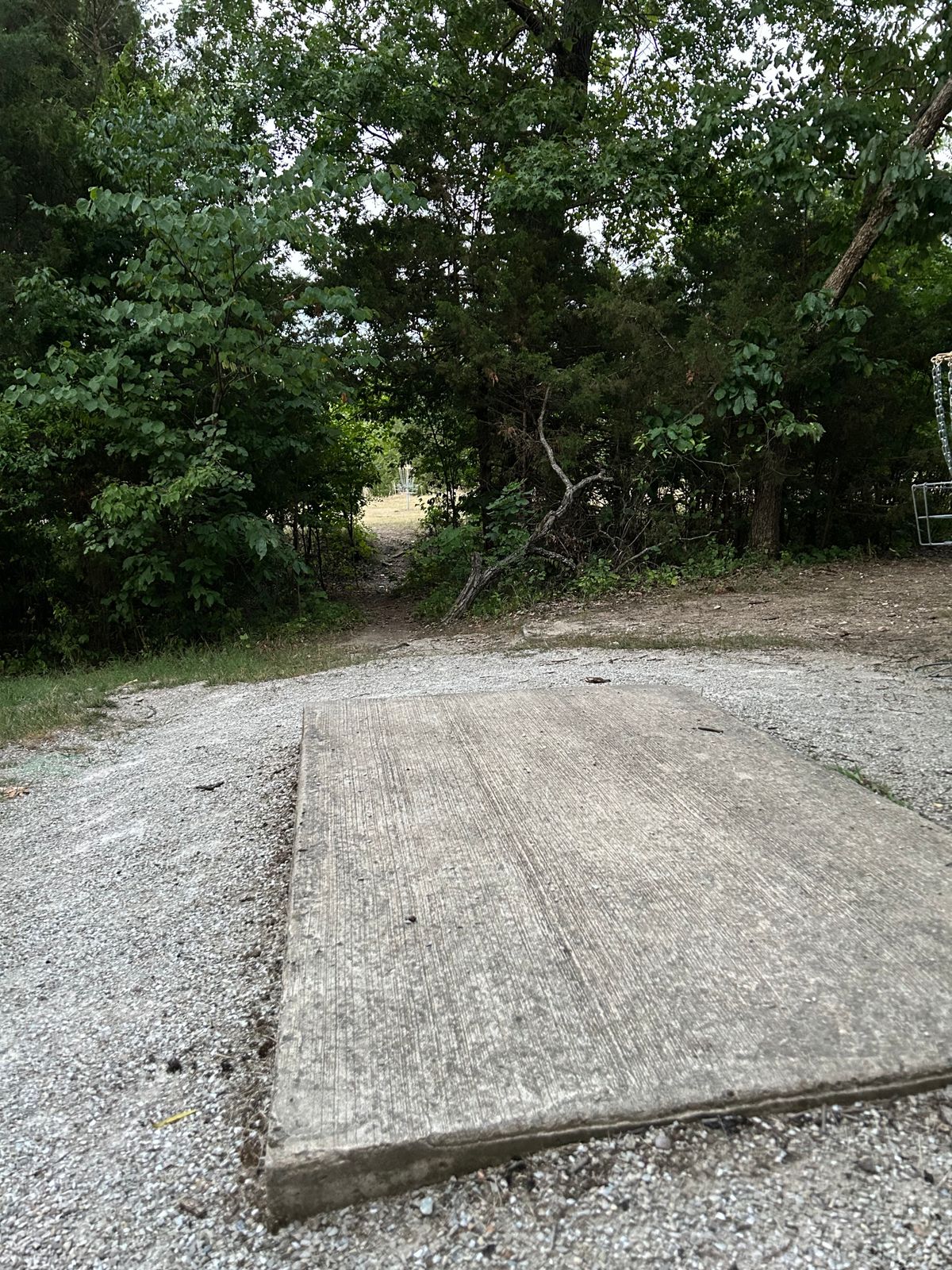 Tunnel shot on hole 3.