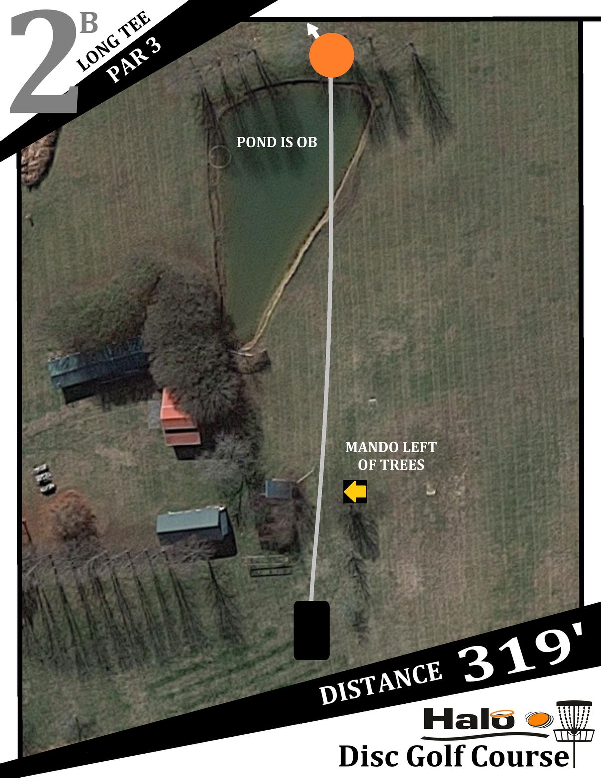 Hole 2 Long Tee Sign