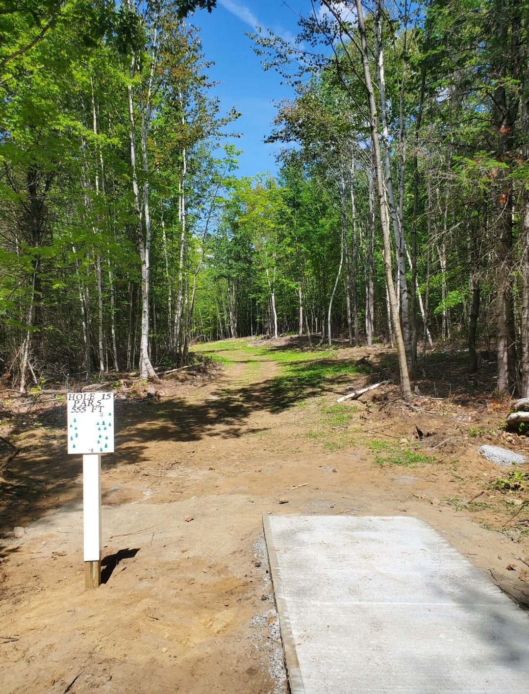 New hole 15 555 ft par 5