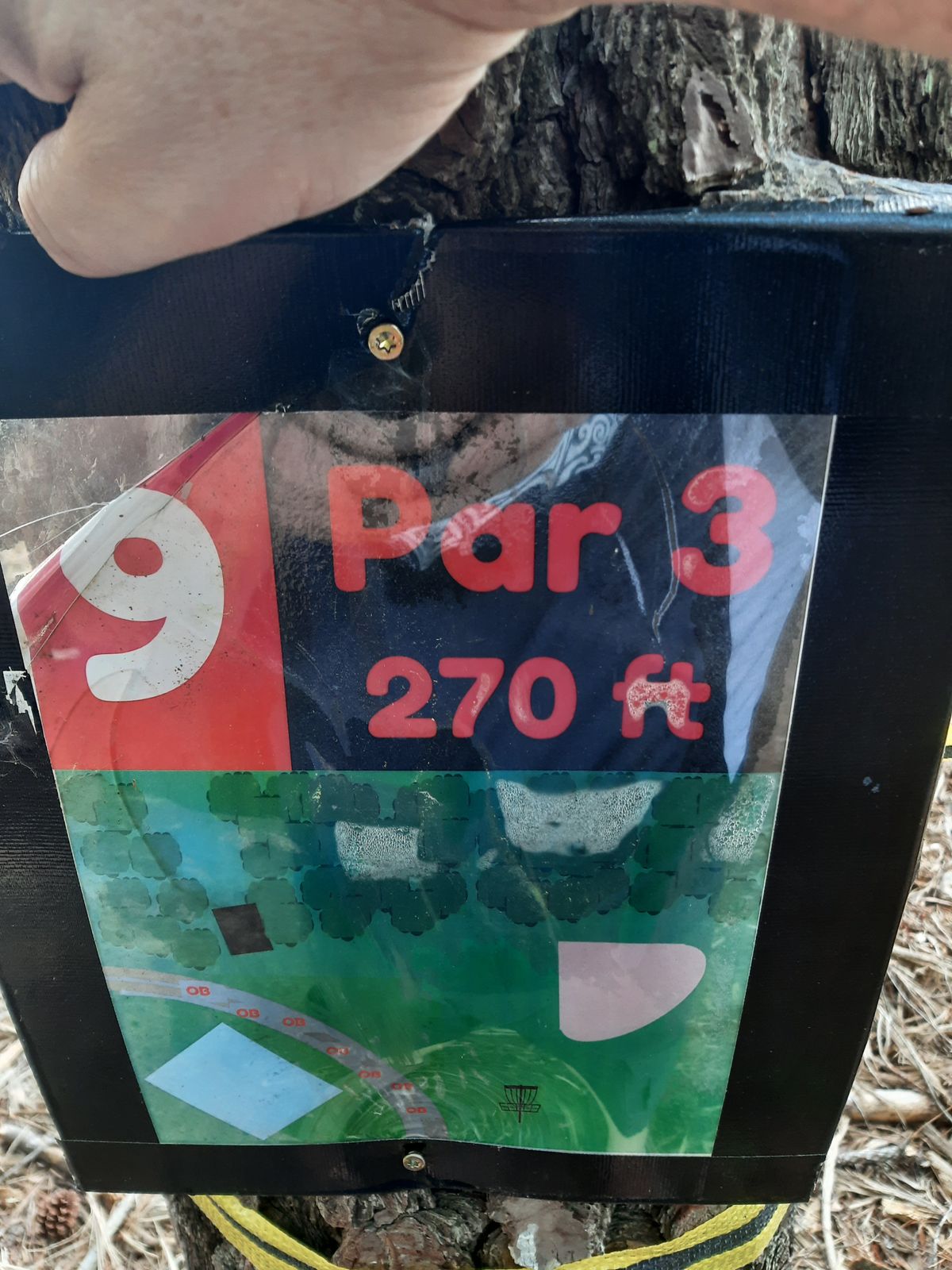 Hole 9 Tee Sign