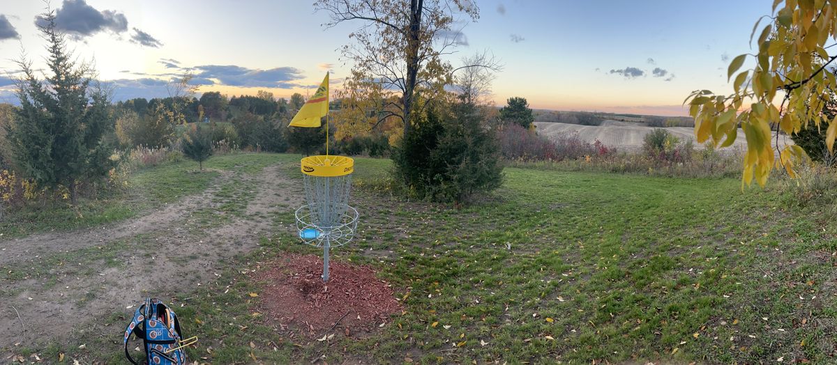 Hole 13 basket panoramic picture