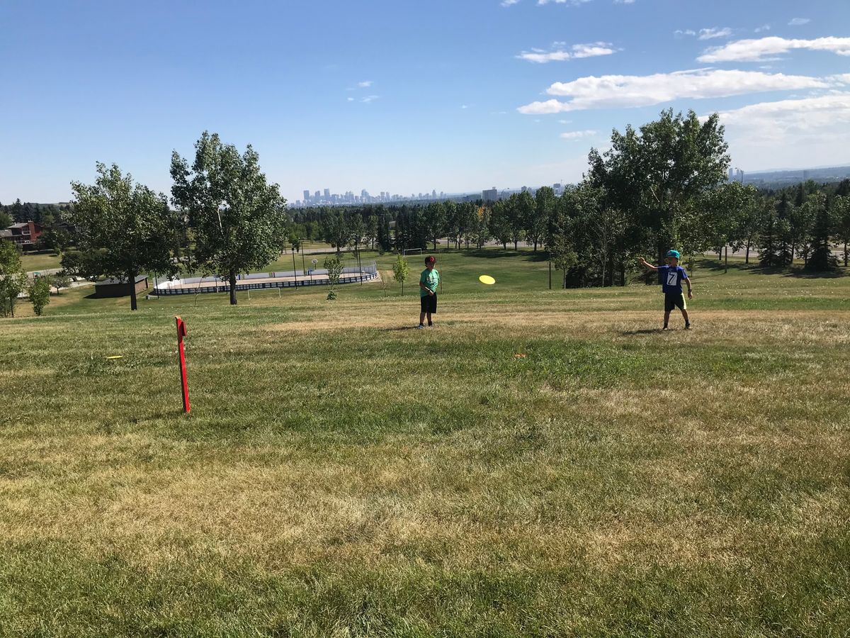 Hole 9, great view of Calgary
