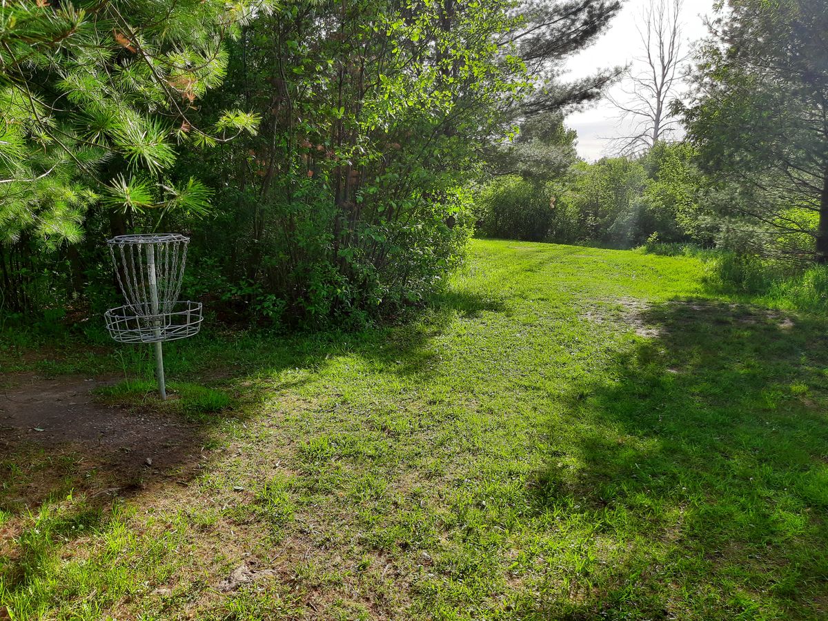 Hole 18 look back, low ceiling not much  to work with