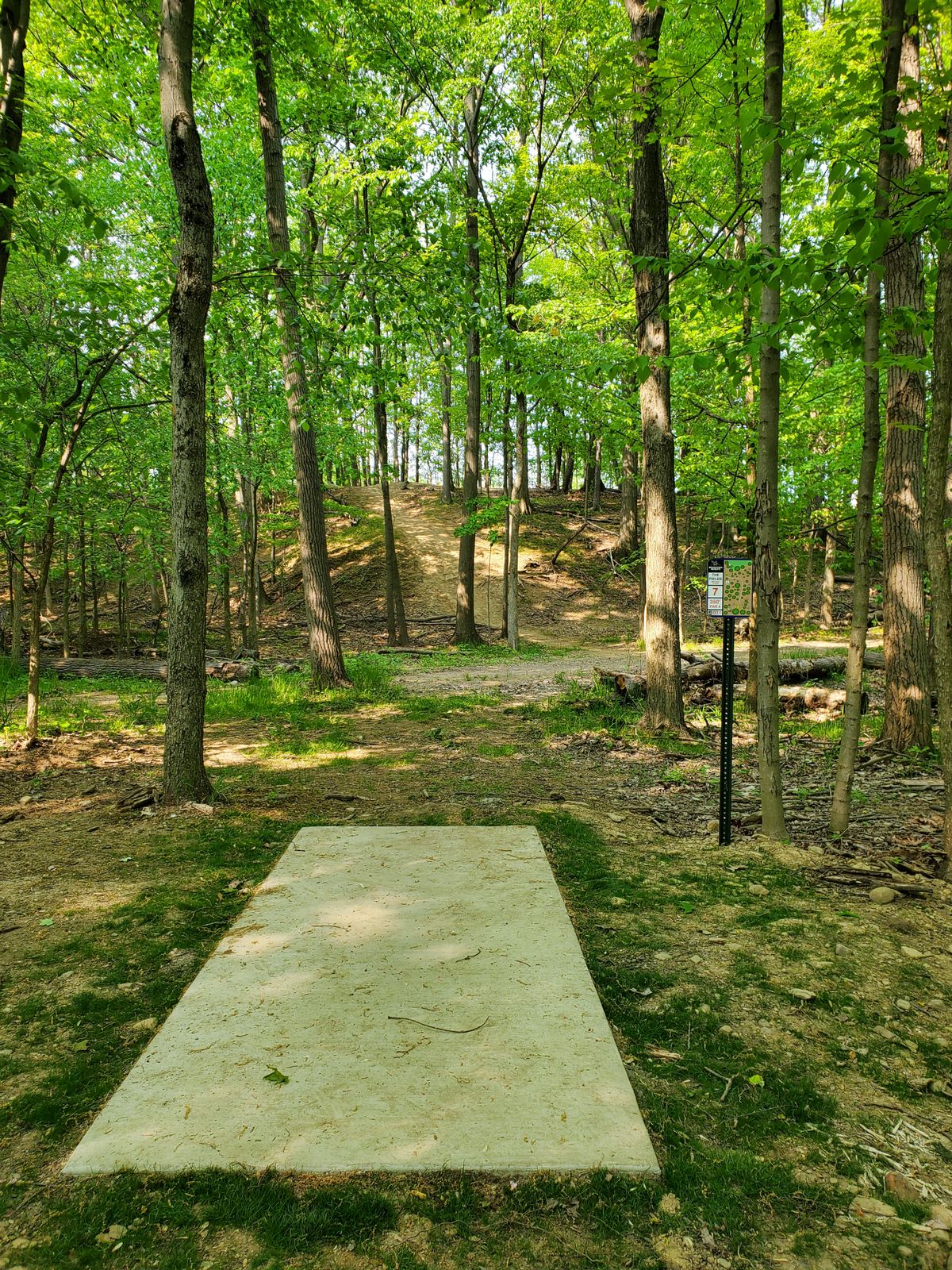 Tee to landing zone.