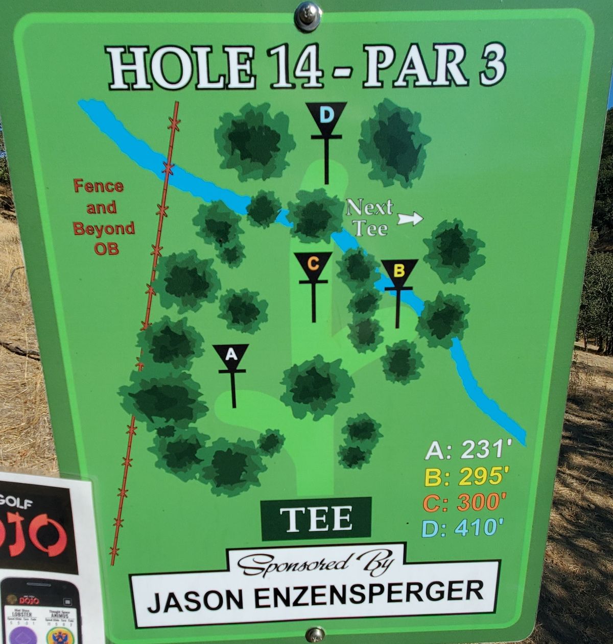 Hole 14 Sign