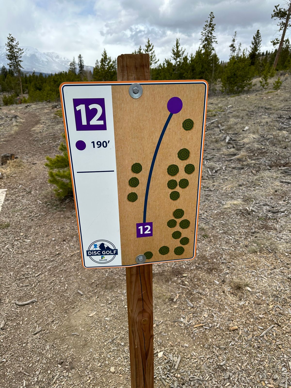 Hole 12 Tee Sign
