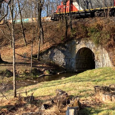 Hole 12. Very rarely a train passes by.