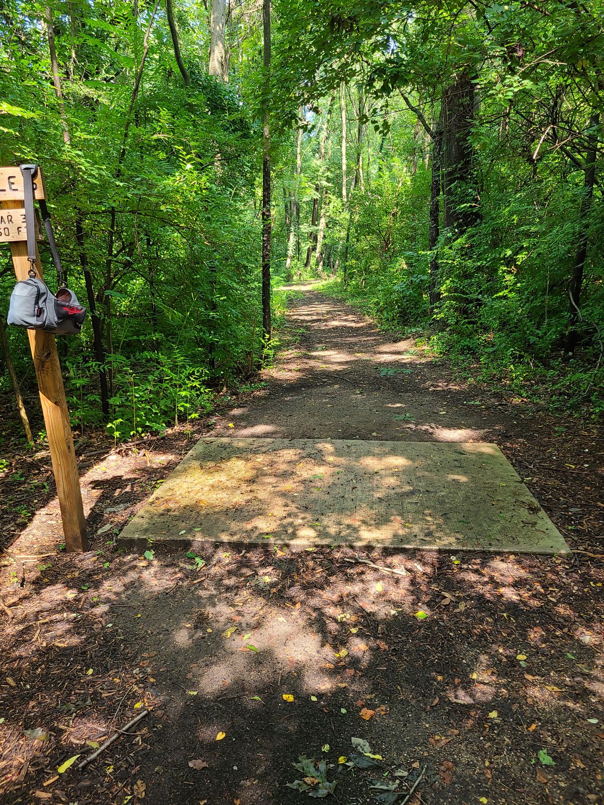 Tee pads are 4 foot deep and 6 wide, send like they should be the other way.