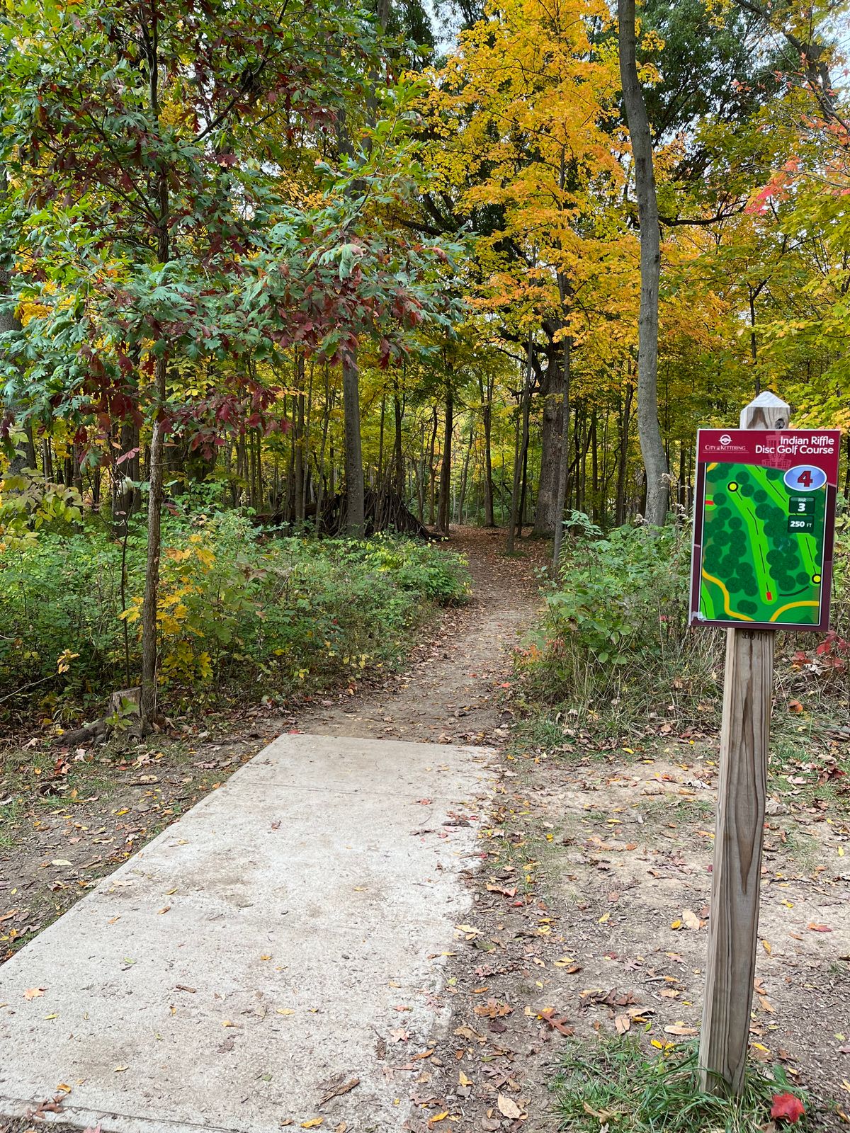 Hole 4 tee pad