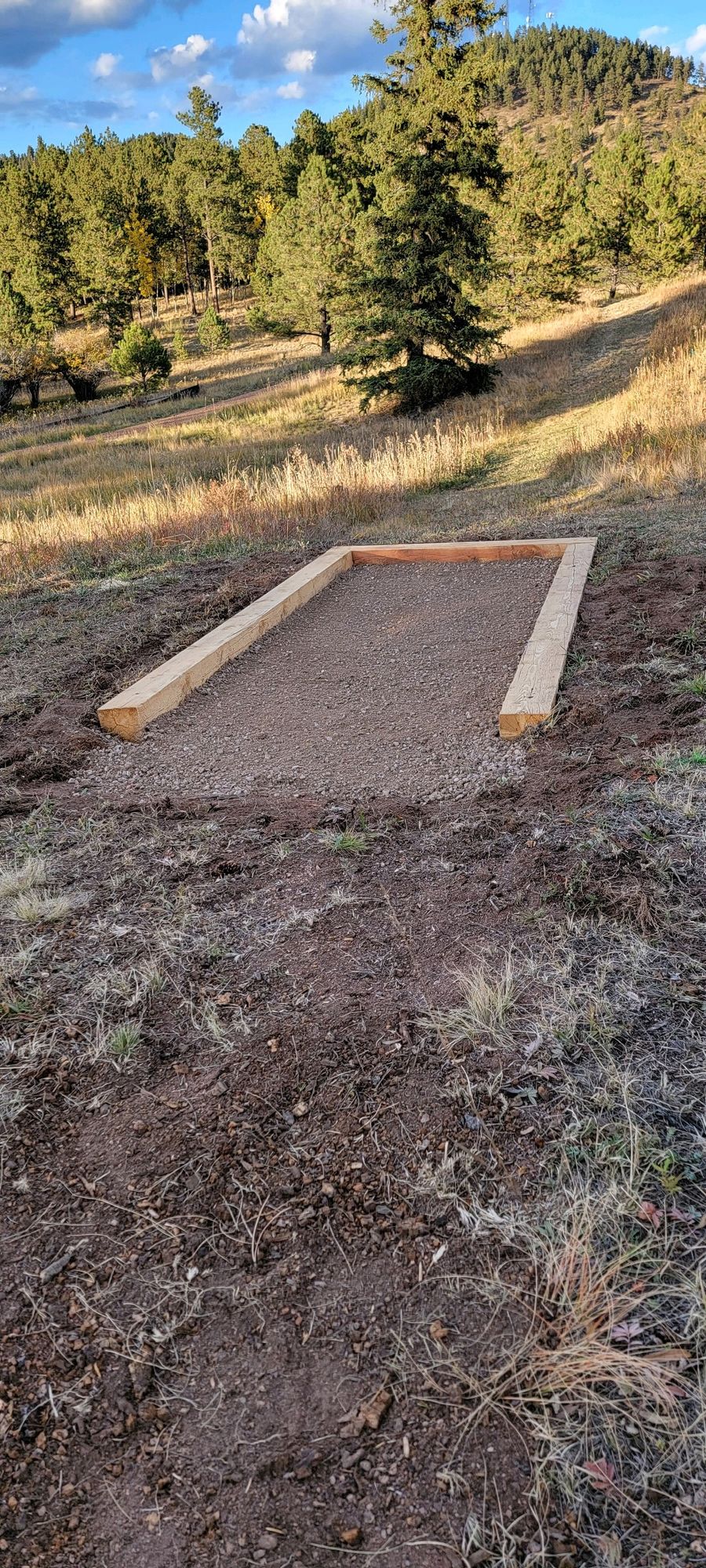 First new tee box being built!! Stay tuned!