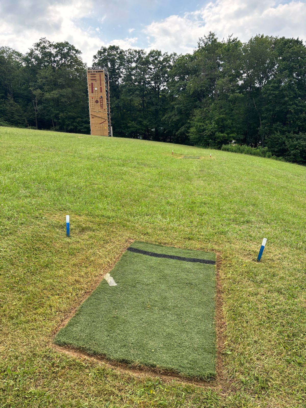 Hole 9 long tee.