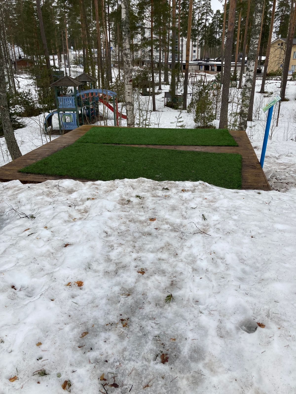 teepadit kunnossa ! kahella väylällä ei
