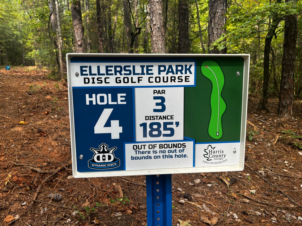 Hole 4 sign