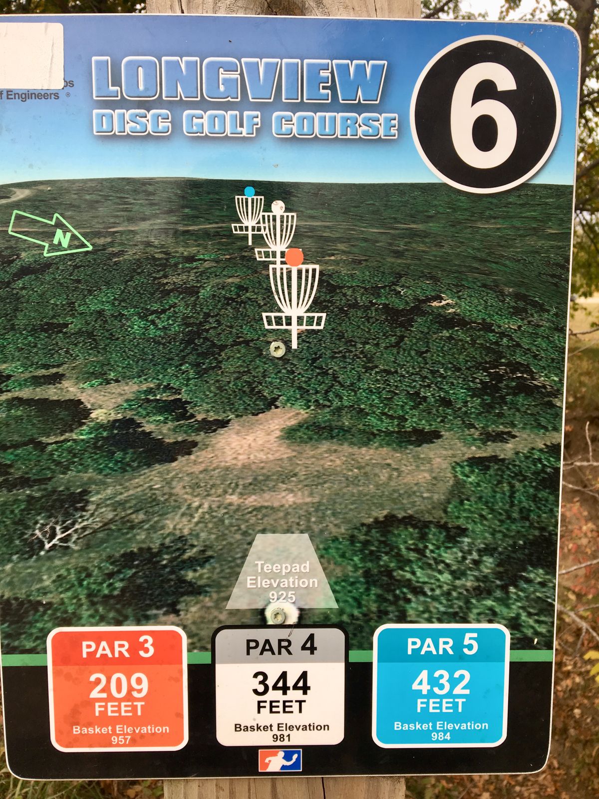 Hole 6 Tee Sign