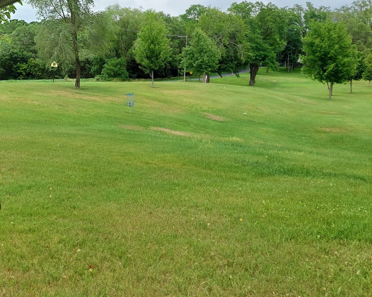 Hole #3 pictured from the entrance/exit of Ripley Park