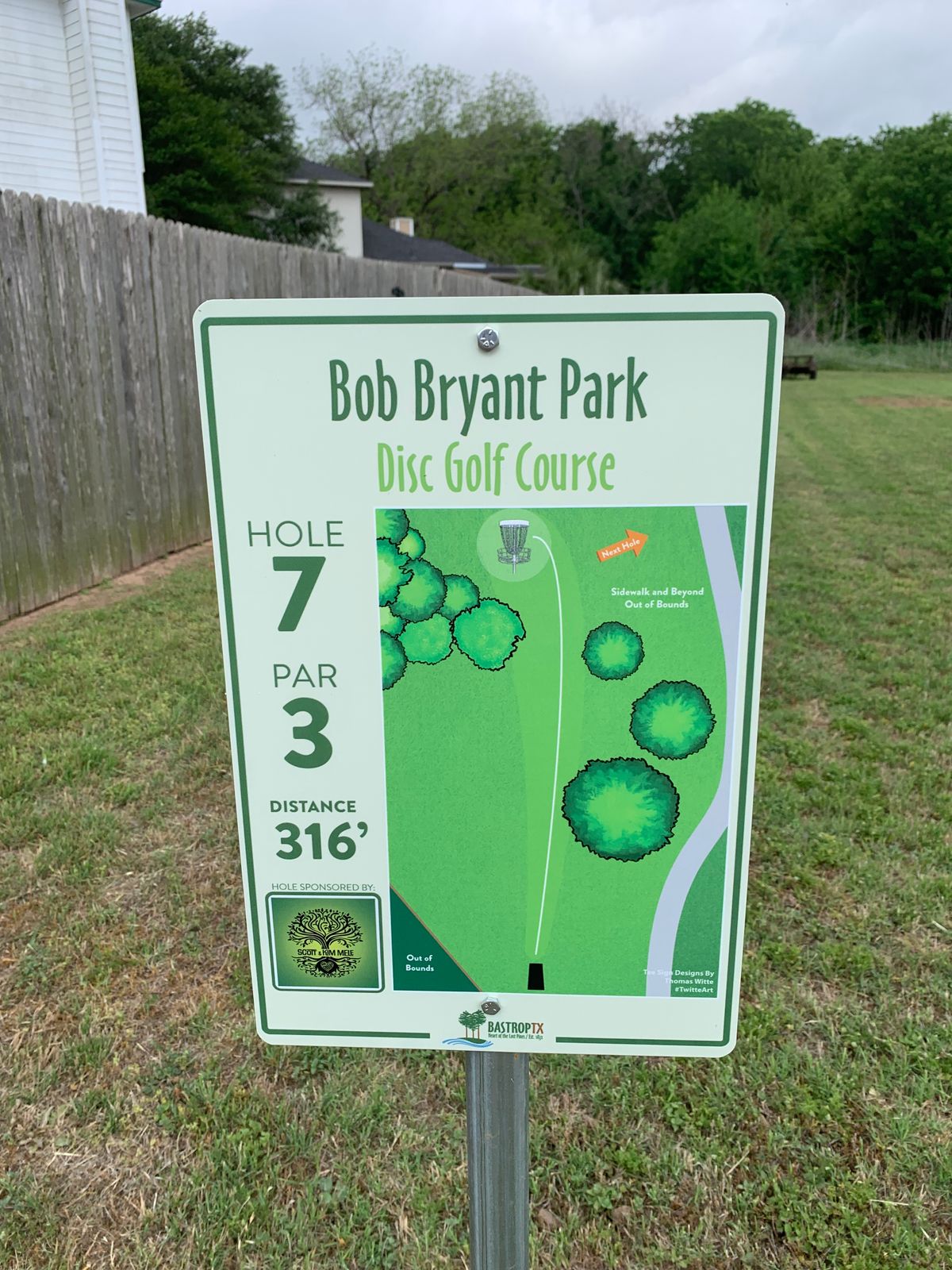 Hole 7 sign