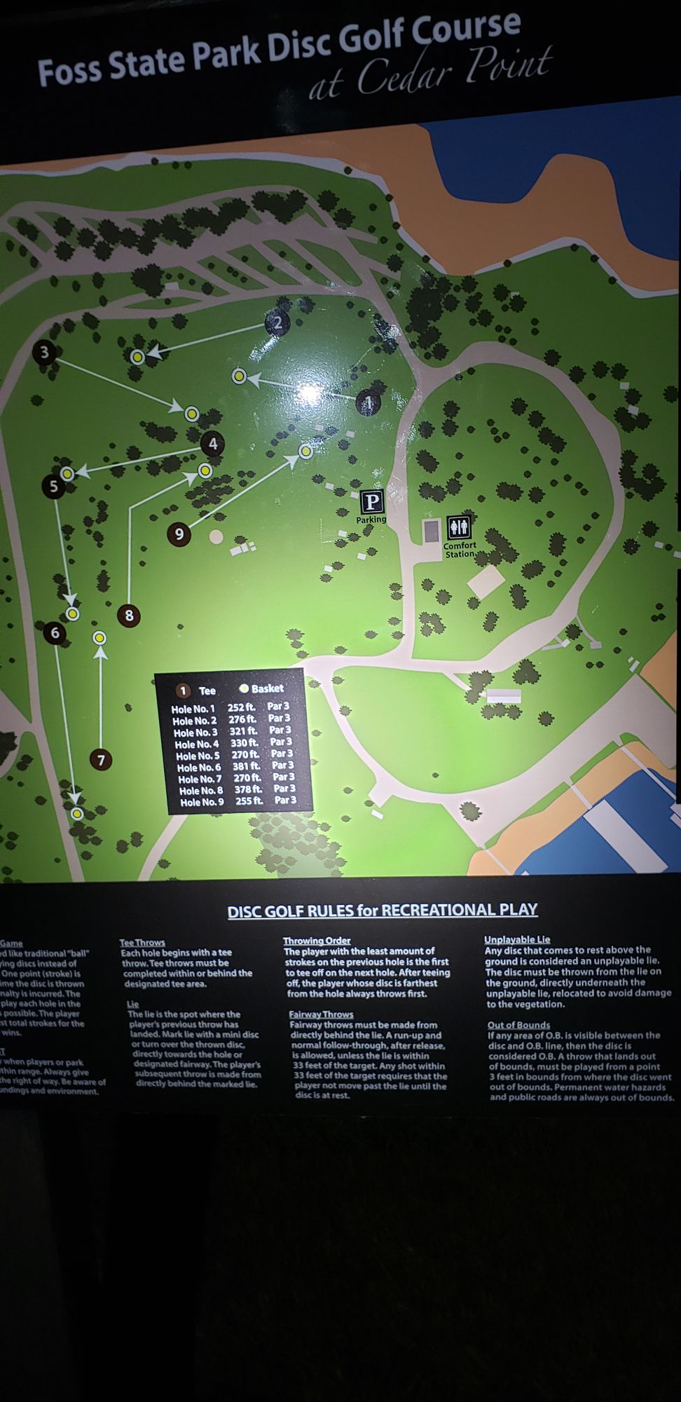 Updated map for the course