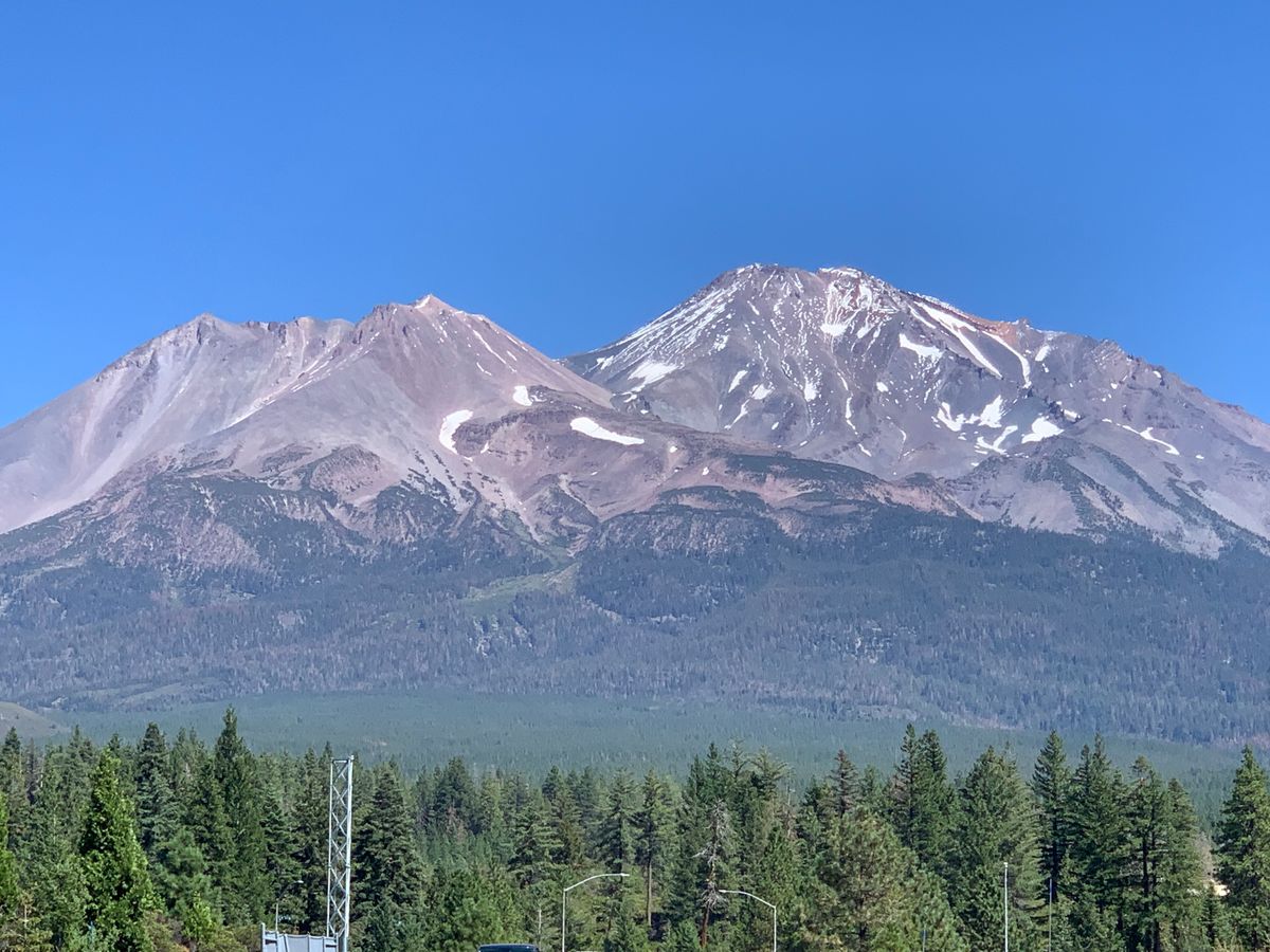 Wonderful views of Mount Shasta.