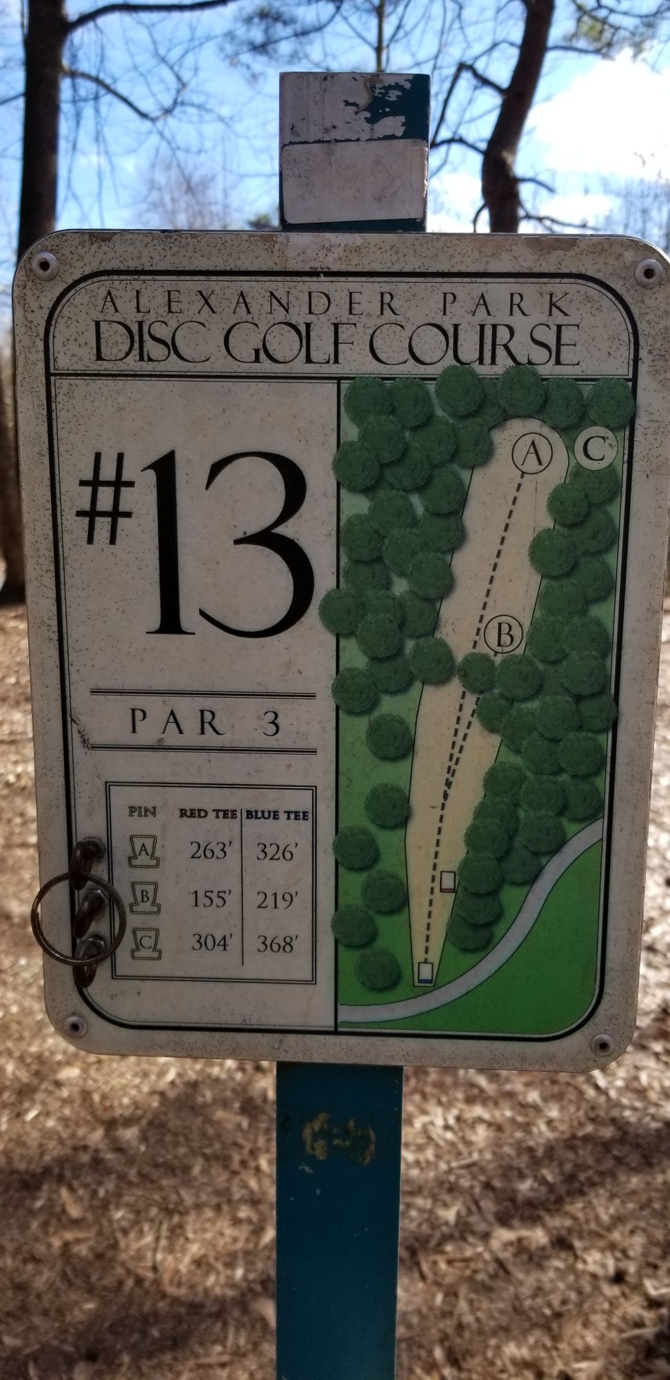 Hole 13 Sign