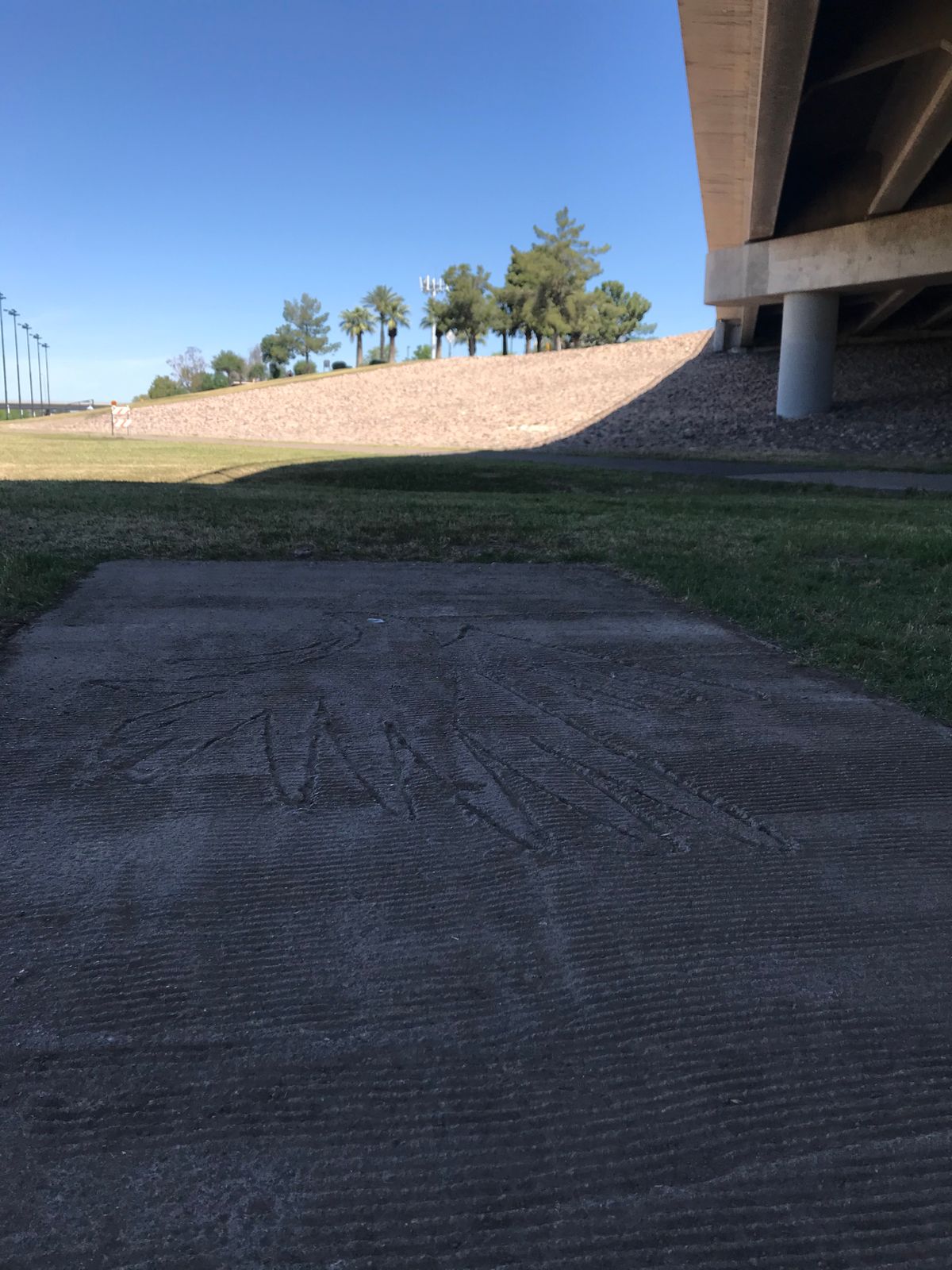 Tee pad for hole 18.