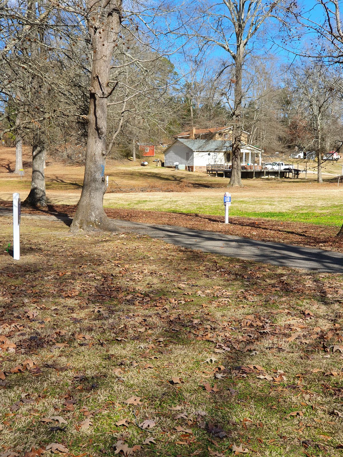 adjacent tee pads