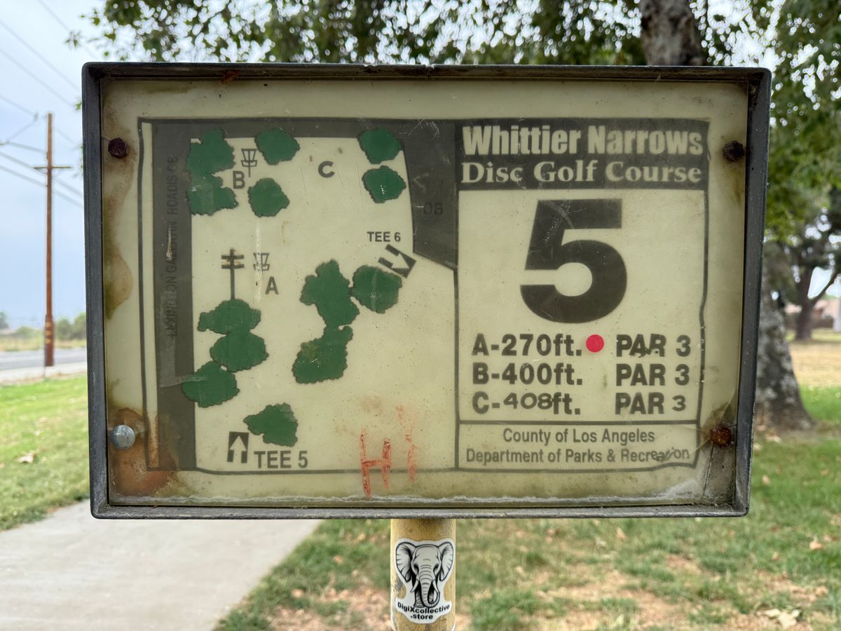 Hole 5 Sign