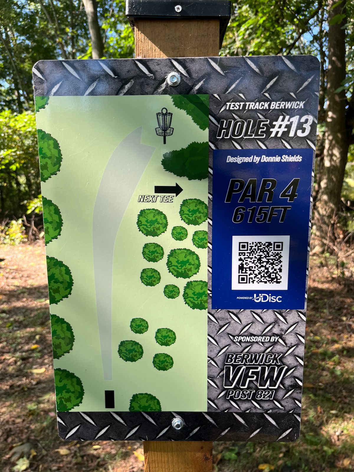 Hole 13 tee sign