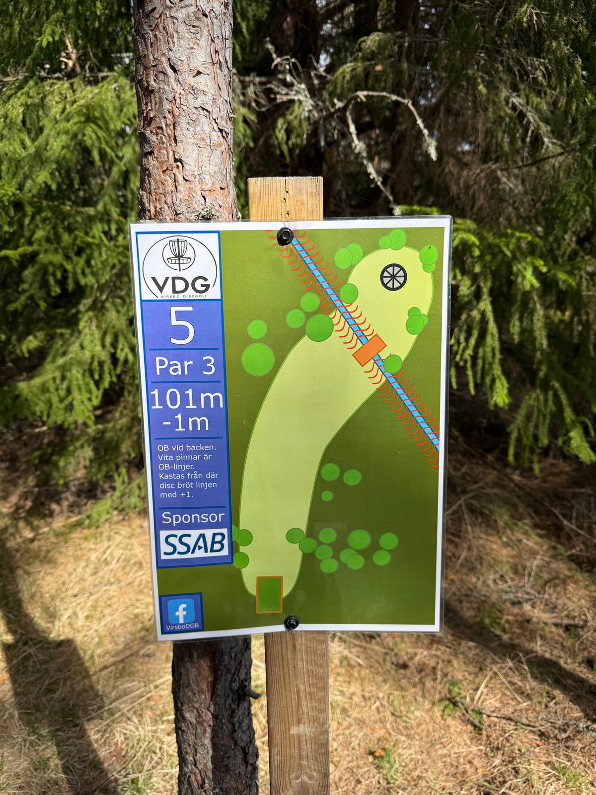 Hål 5 - Par 3 - 101m