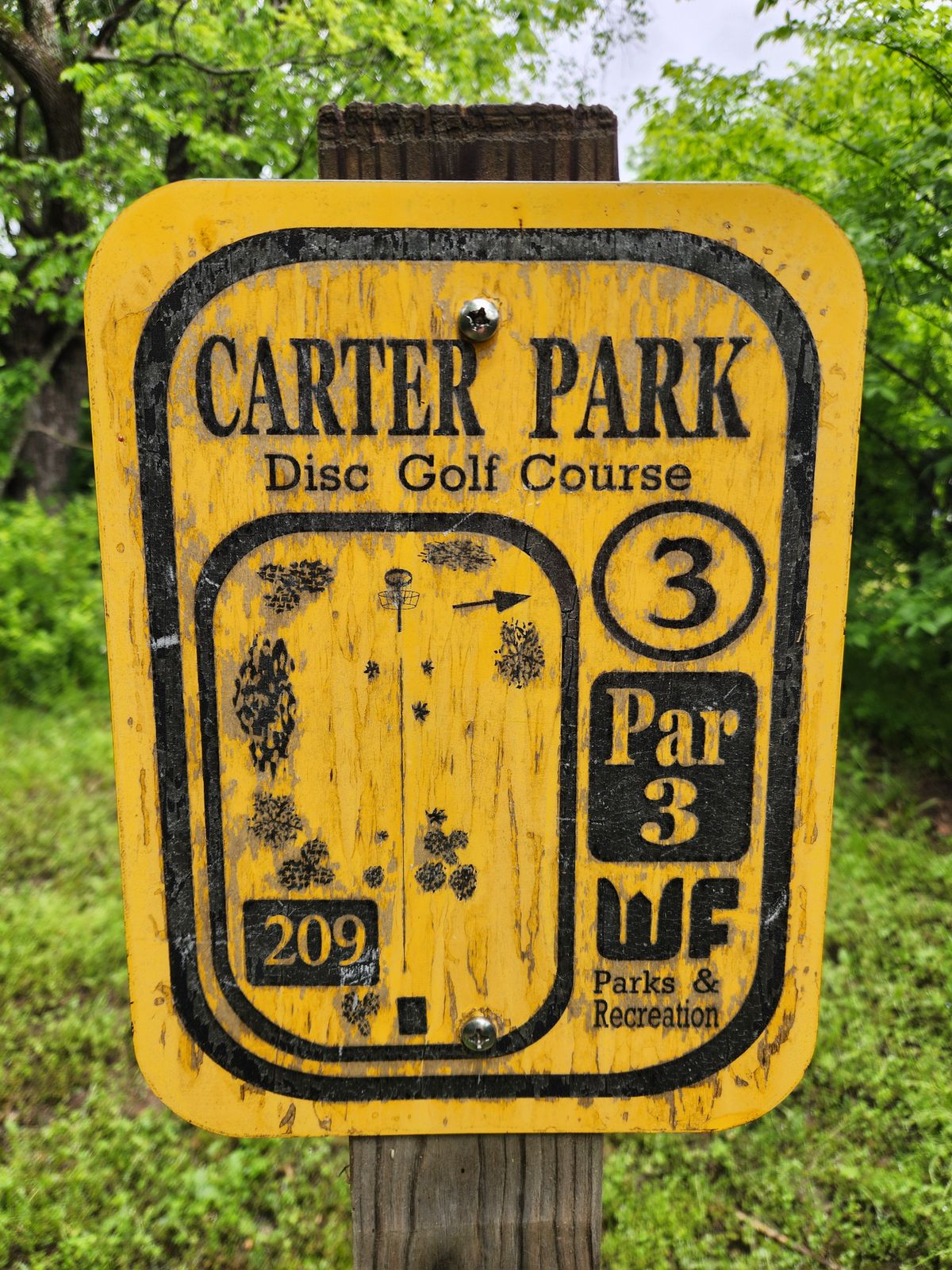 #3 sign