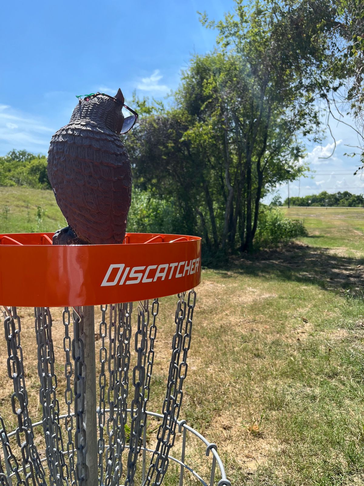 Looking back down the fairway.