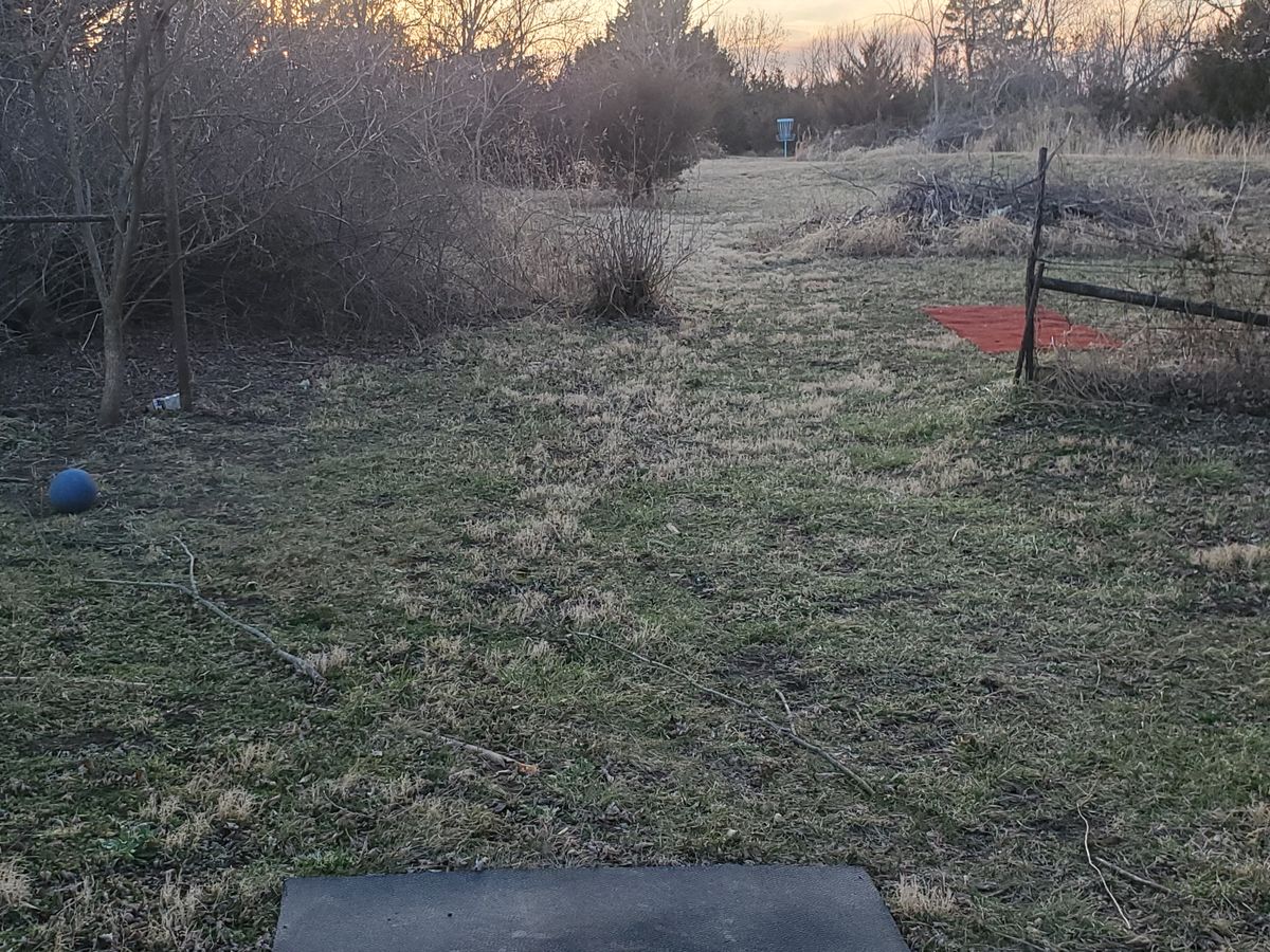 Hole 1 white tee