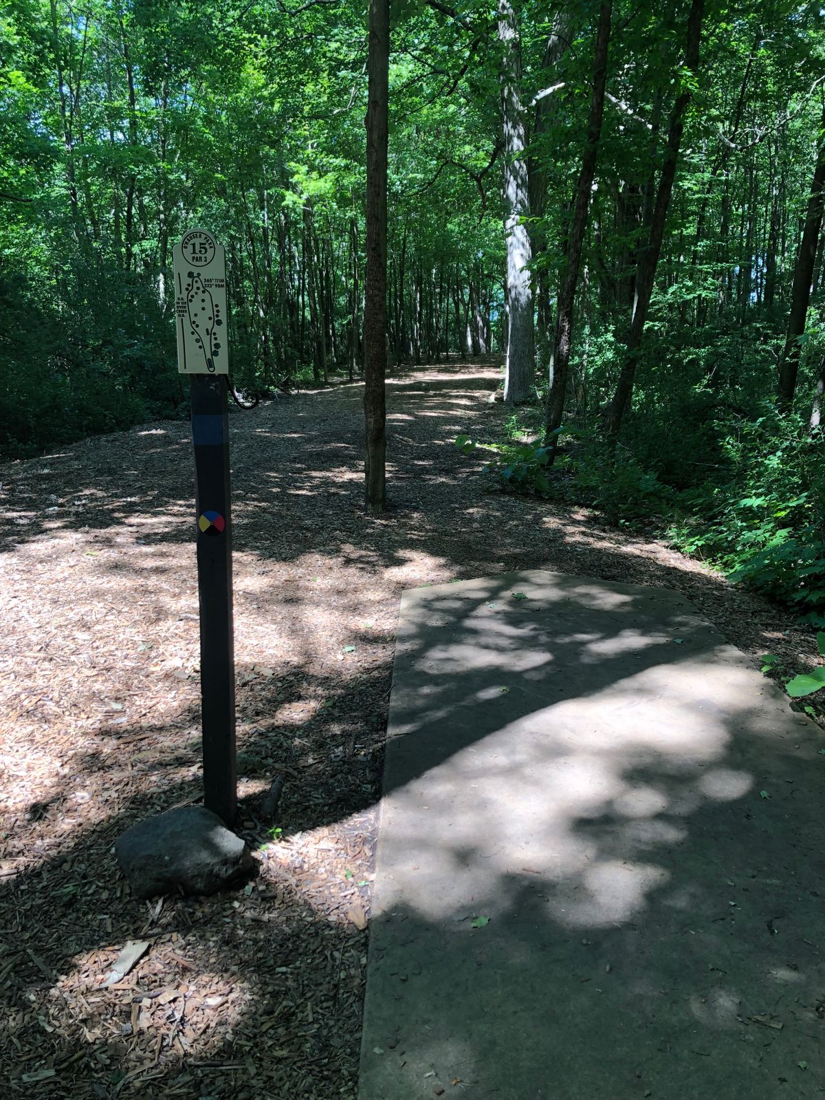 Hole 15 blue pad