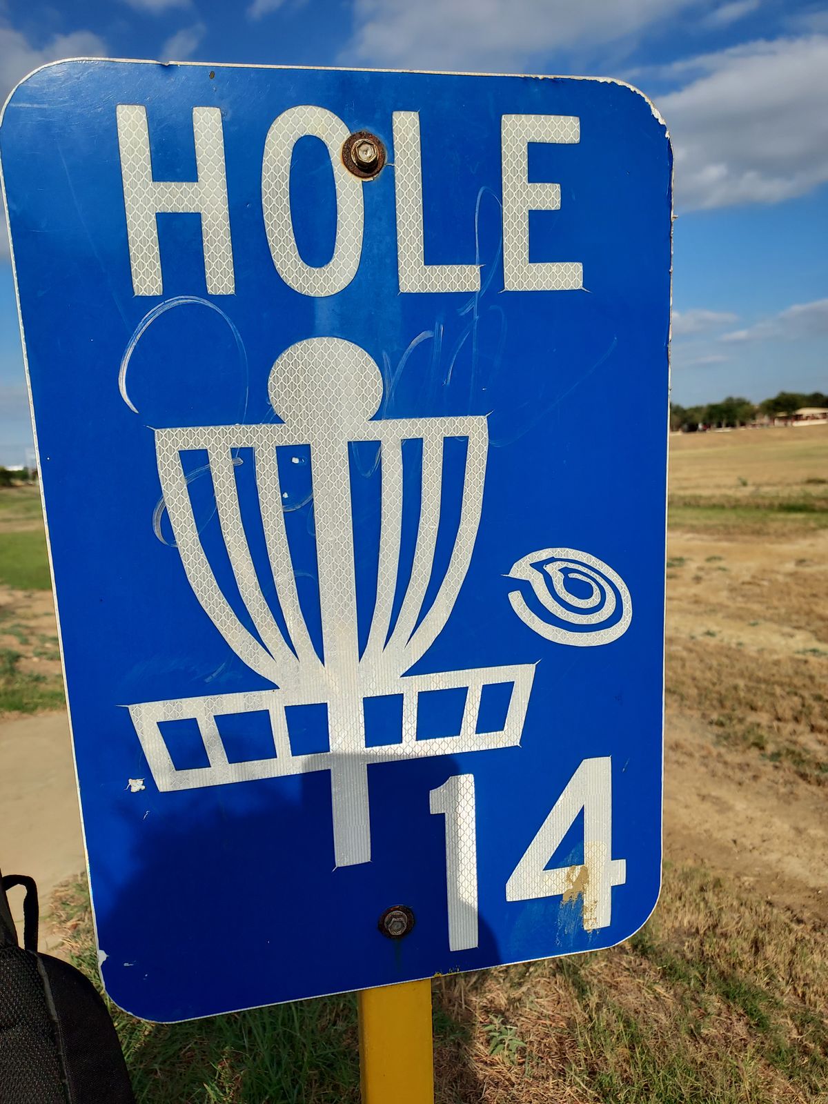 Hole 14 tee sign