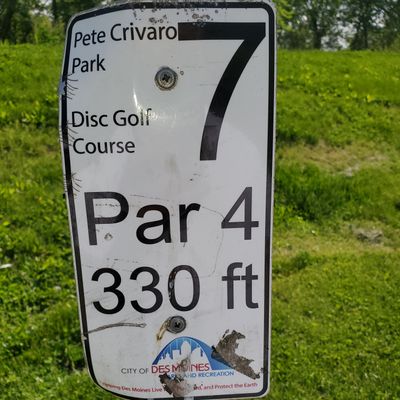 Hole 5 and hole 7 are PAR 4.........The rest are 3's