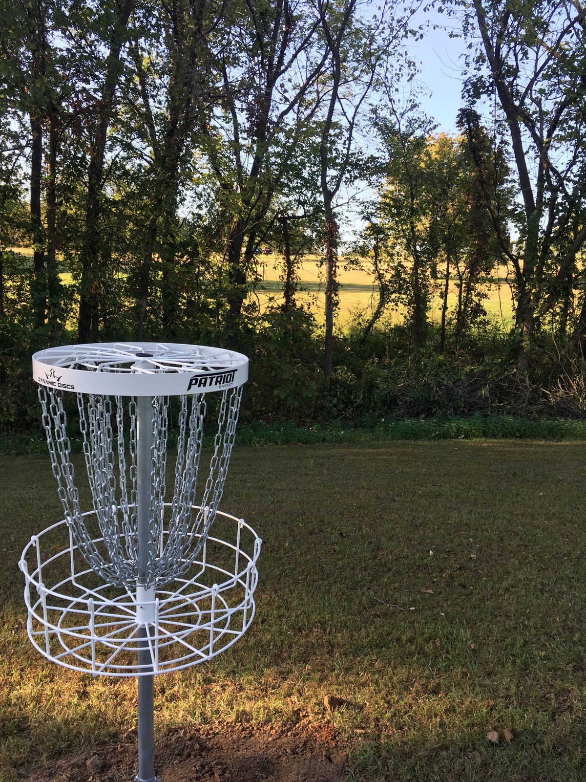 Hole 3 basket to tee