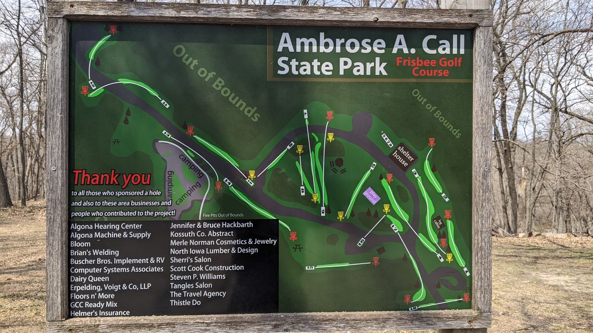Ambrose A. Call State Park Disc Golf Course