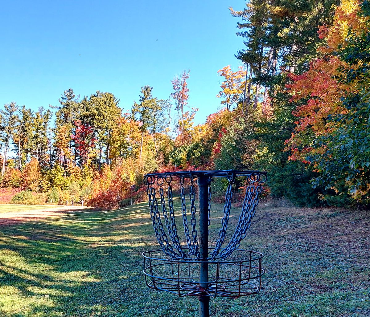 Putting 🍁 on hole 🍁 2.